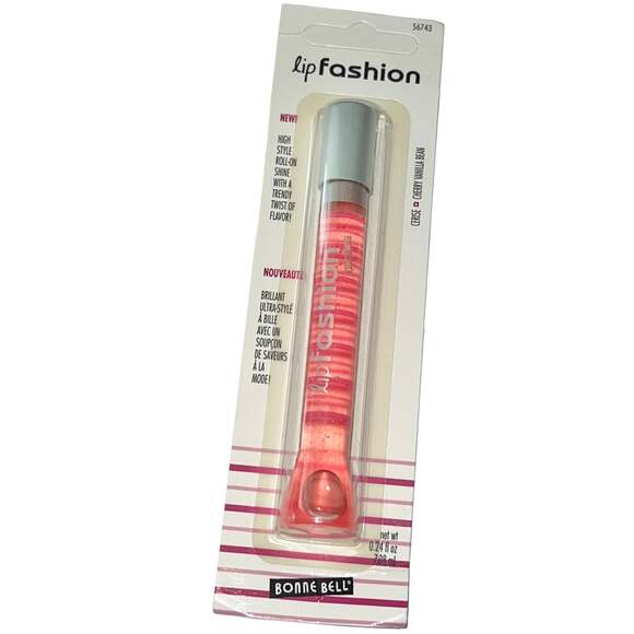VTG Y2k Bonne Bell Lip Smacker Lip Fashion Roll On Gloss Cherry Vanilla Bean - Picture 1 of 5